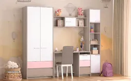 Модульная детская мебель Зефир (розовый)