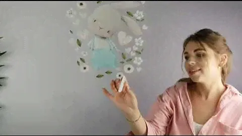 Интерьерные наклейки VEROL "Зайчик" детская наклейка на стену , интерьерная наклейка