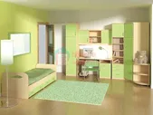 Детская мебель с кроватью столом и угловым шкафом Маркиза 2