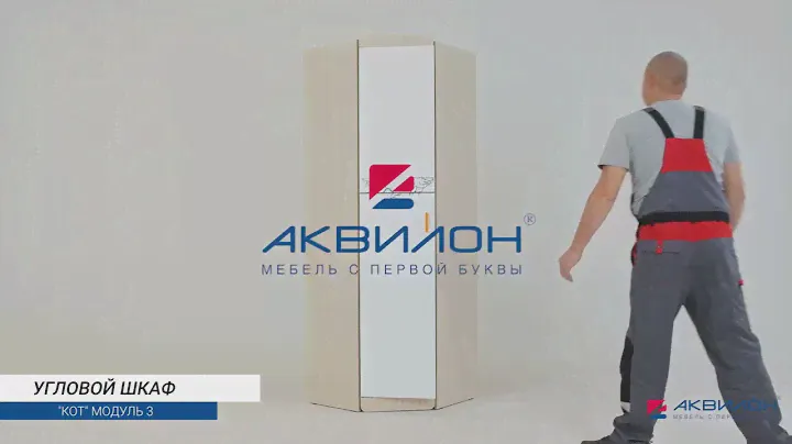 Угловой шкаф из серии детской мебели КОТ САЙМОНА (модуль 3)